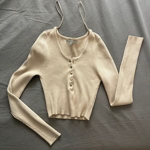 LOVETREE ribbed crop top🧡